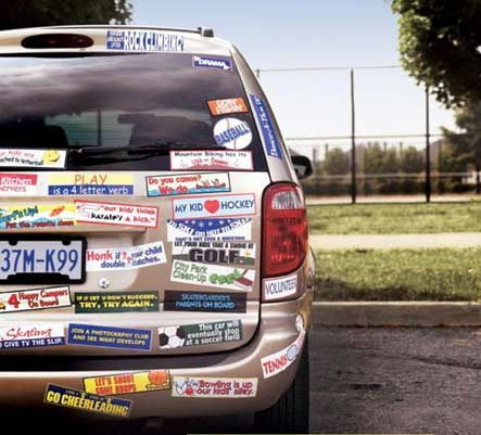 Bumper stickers used to be