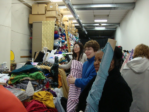 In line at Chicago at Chicago Fabric Button and Yarn Co