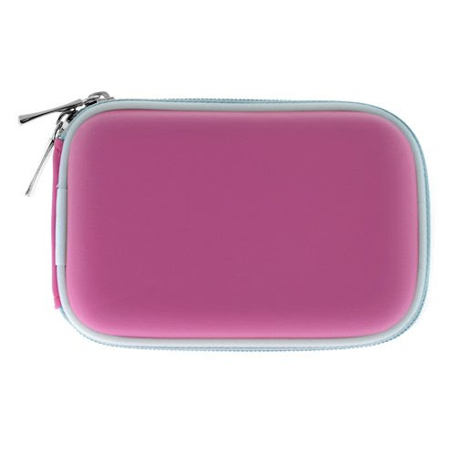 Premium Digital Camera Zipper Eva Pouch Carrying Case - 10 Color Available for FujiFilm FinePix A150,Z30, Z33WP, F200EXR, J20, J250, Z20fd, Z100fd, Z200fd, F100fd, F60fd, F50fd, J150w, J50, J10 (Hot Pink)