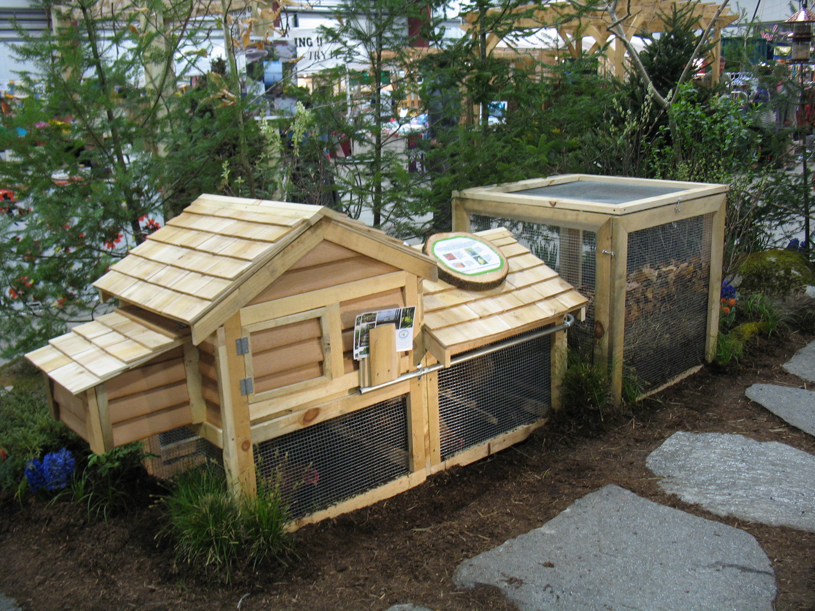 chicken coop at VT Flower Show