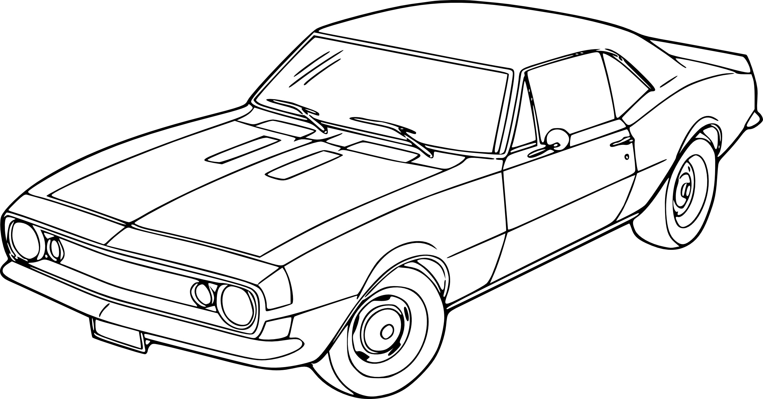Coloriage voiture Chevrolet à imprimer