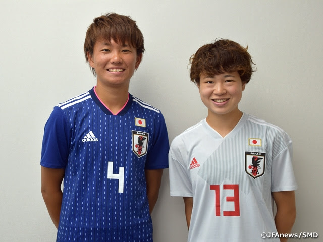 U 日本女子代表 南萌華選手 宮川麻都選手インタビュー Fifa U 女子ワールドカップフランス18 Jfa 公益財団法人日本 サッカー協会