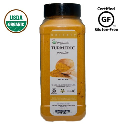 Spicely 100% Organic and Certified Gluten Free, Turmeric
