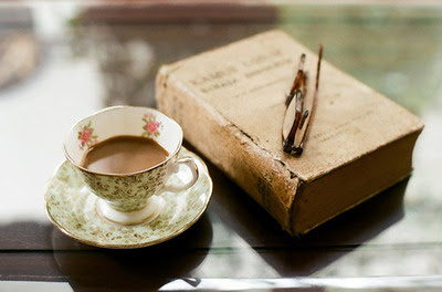 book, coffee, cup, glasses, tea, teacup