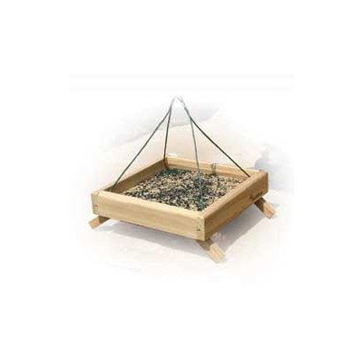 Audubon 3 In 1 Platform Feeder 13 In. X 13 In. X 2.5 In. Cedar