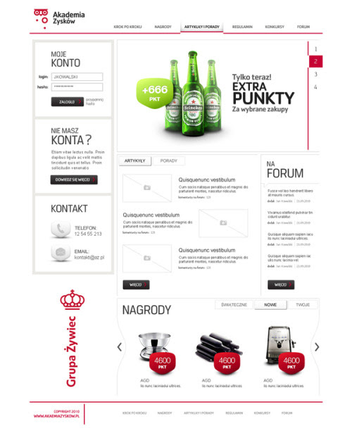 Web design inspiration