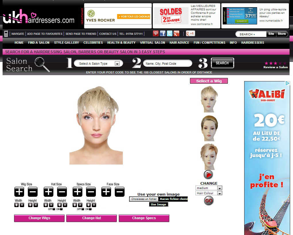 Changer De Coupe Et De Couleur De Cheveux En Ligne Site Gratuit