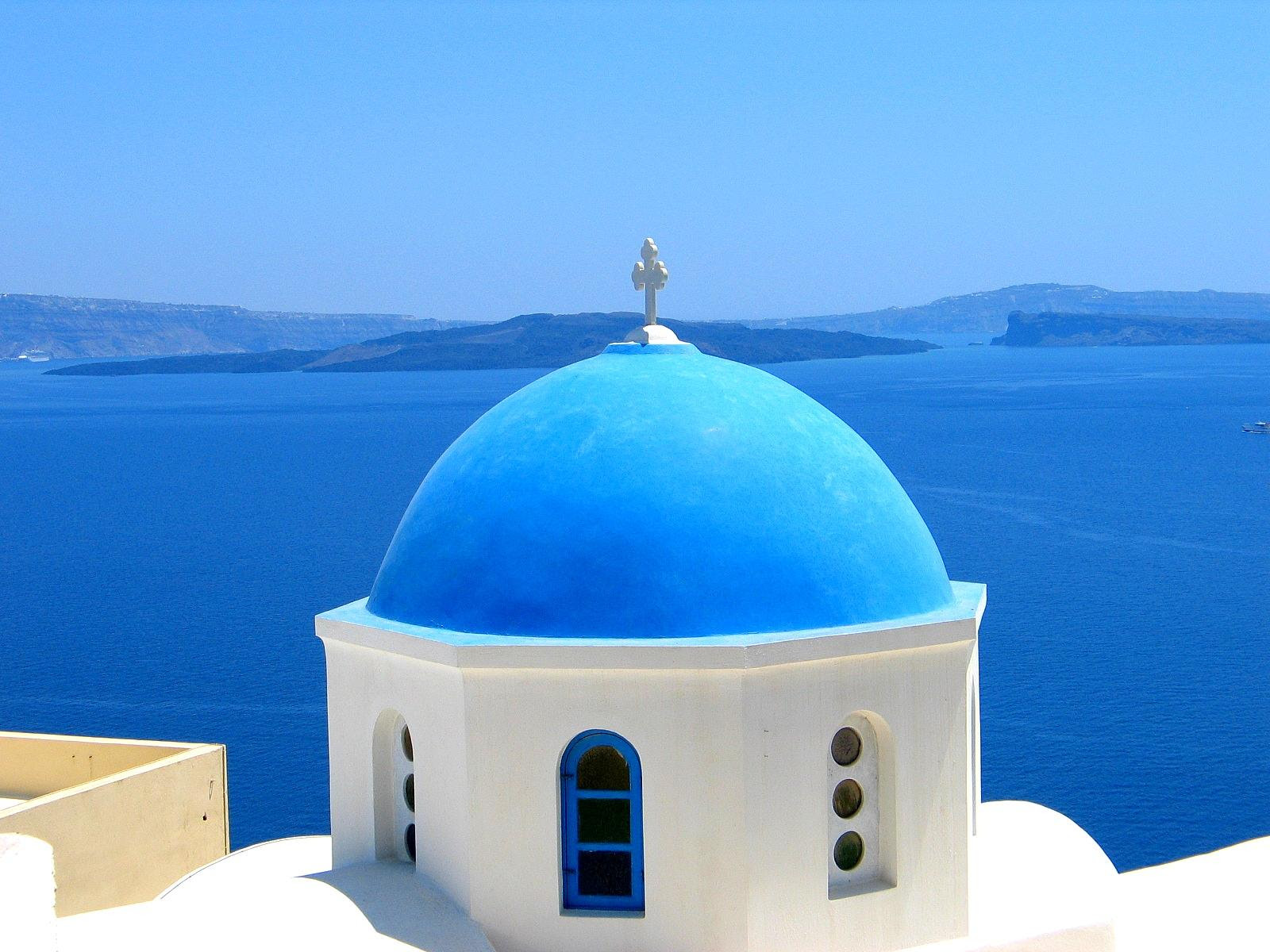 サントリーニ島 ギリシャ 壁紙