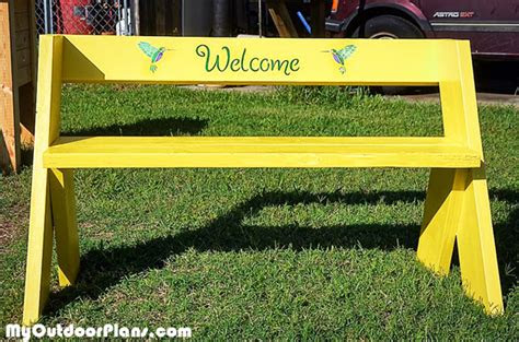woodworking plans outdoor bench