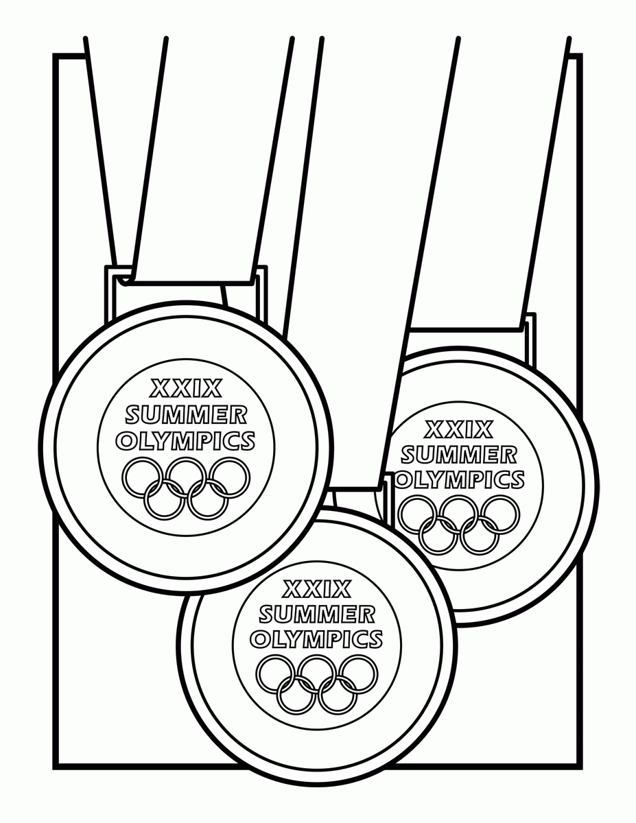 Olympic Gold Medal Drawing Clip Art Library