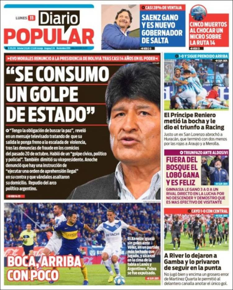 Portada de Diario Popular (Argentina)