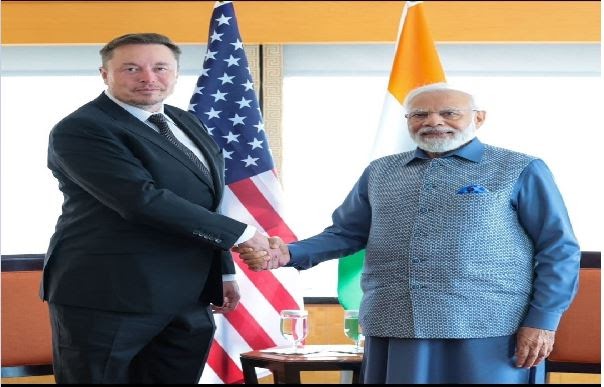 PM Modi US Visit : न्यूयार्क में पीएम मोदी से मिले एलन मस्क,बोले- मैं पीएम का फैन हूं - INA NEWS