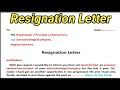√ダウンロード resignation letter for personal reasons 345951-Resignation letter for personal reasons in hindi