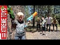 Nerf Zombie Attack! The Wild Undead Vs. Ethan and Cole Nerf Zombie Blaster Battle!