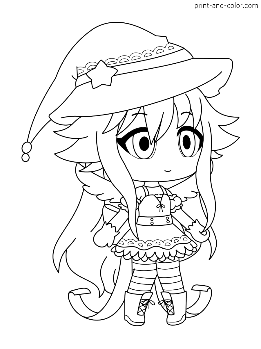 Download Gacha Life coloring pages | Print and Color.com