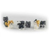 USTOP Sweet 3d Cat 3.5mm Earphone Jack Accessories / Cell Charms / Dust Plug / Ear Jack - 7 Packs With Different Colors Cat-shaped in 1 Package