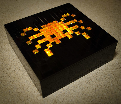 Lego spider light box mosaic