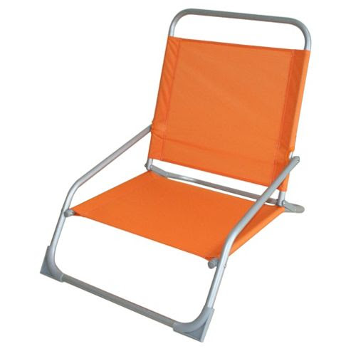 Tesco Beach Folding Chair - Orange