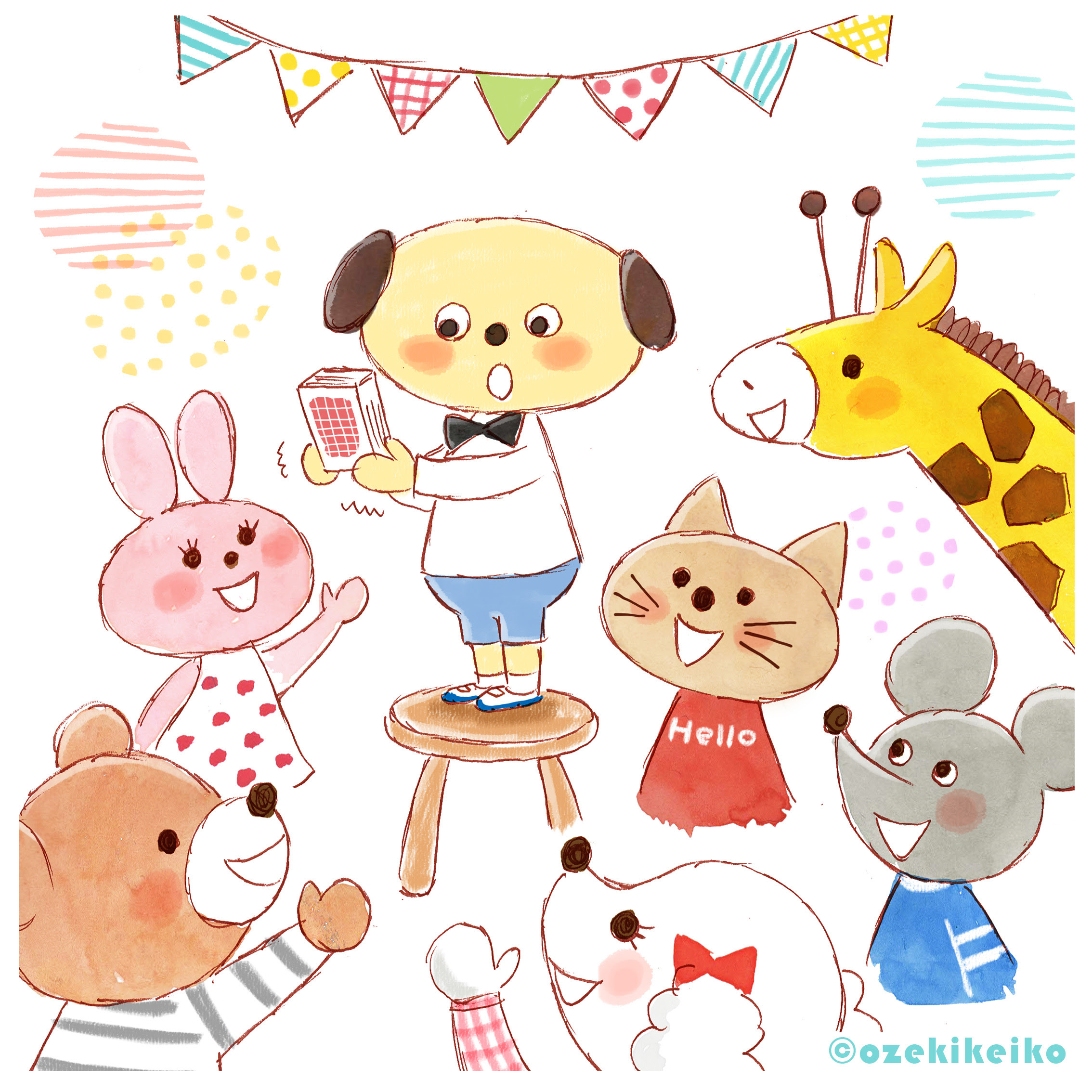 ドキドキマジックショー イラストレーター小関恵子の仕事帖 関西在住 大阪 京都 兵庫 滋賀
