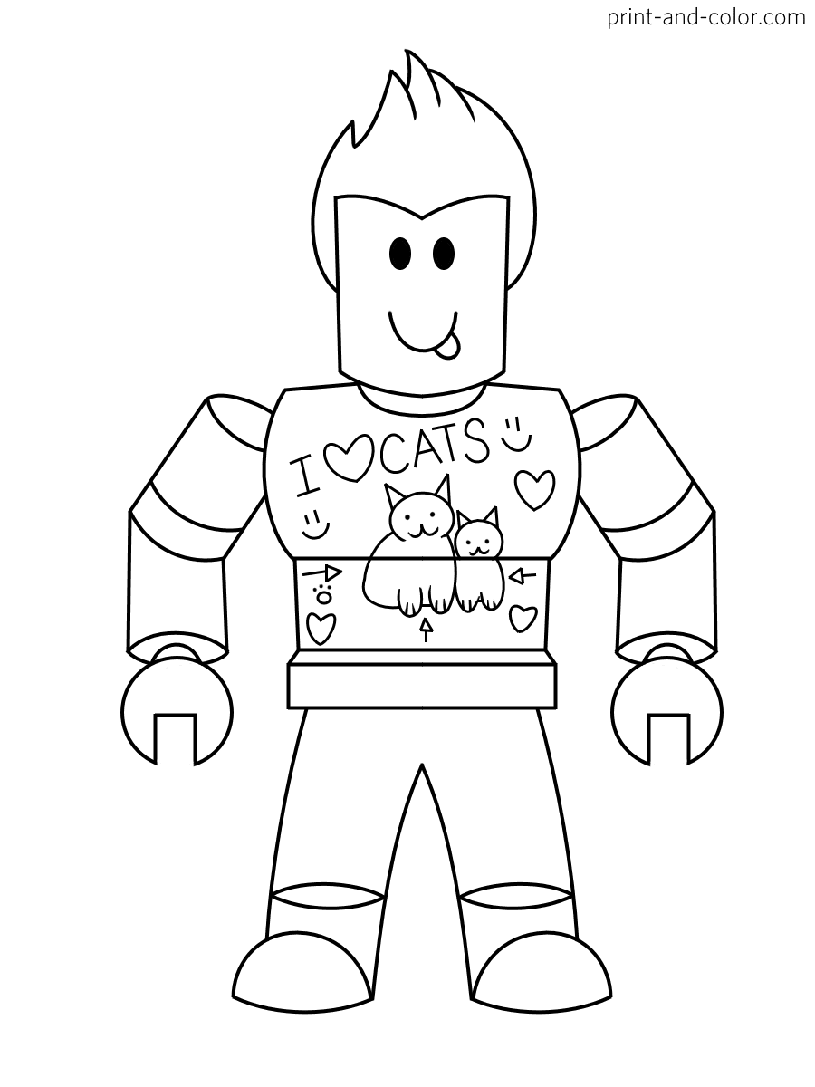 Download Roblox coloring pages | Print and Color.com