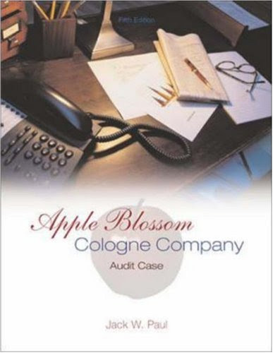 Apple Blossom Cologne Company: Audit Case, by Jack Paul