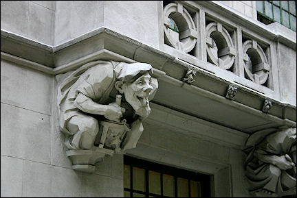 USA, New York - 110th Street, detail of an apartment building
