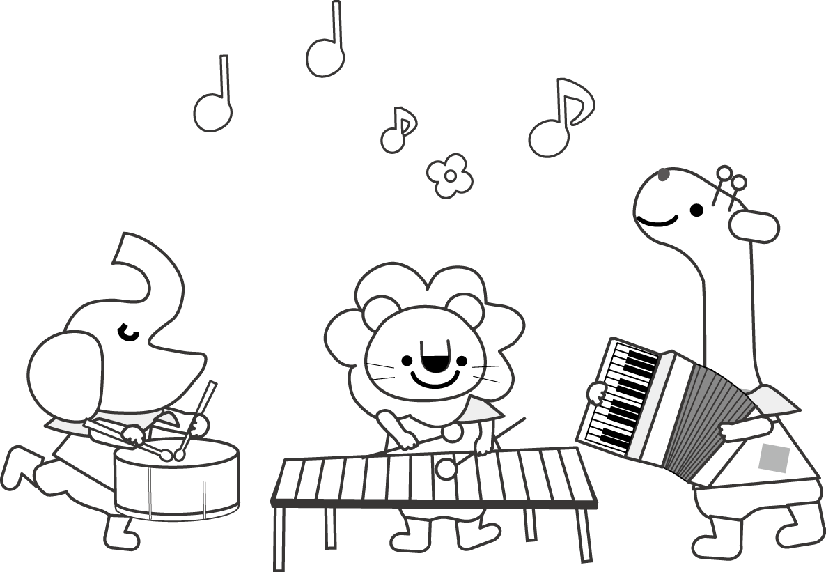 音楽隊 音楽会のイラスト 無料イラスト素材