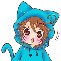 猫耳フードの男の子 Lineスタンプランキング ルシェ