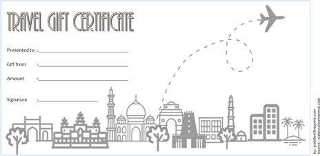  certificate for travel agent free 3 in 2020 gift certificate template