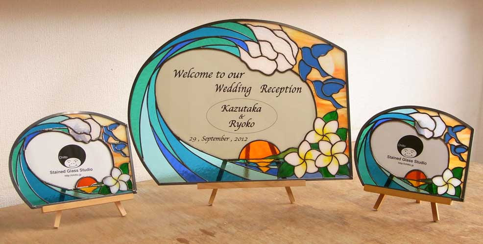 Welcome Board ステンドグラス手作りウェルカムボードギャラリー Chitto ステンドグラス工房 チット