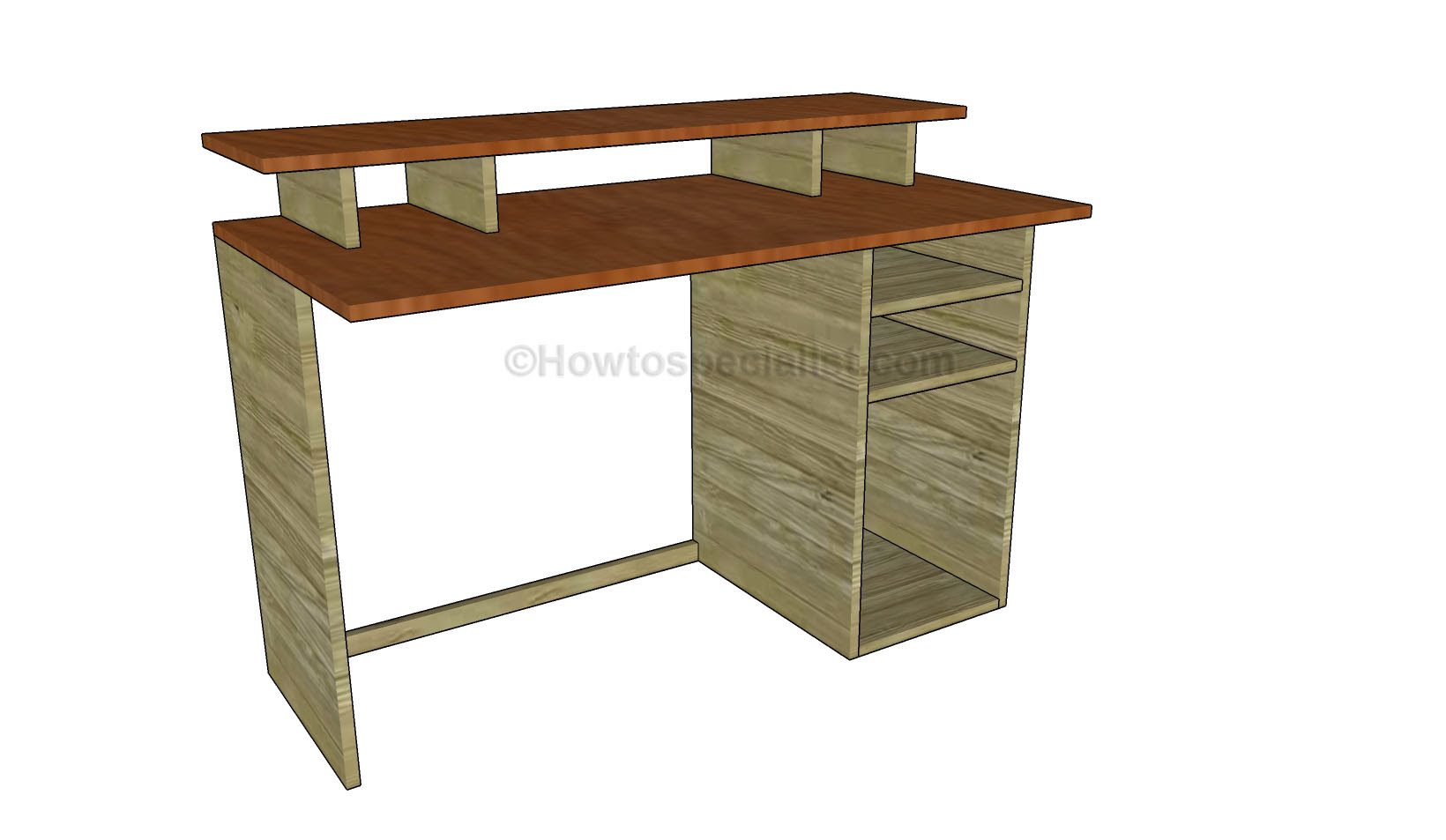 Office desk plans | HowToSpecialist - How to Build, Step ...