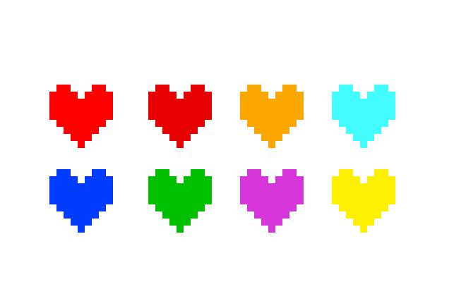 Undertale Soul Sprites Pixel Art Maker
