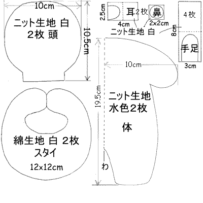 布おもちゃ ままごと 赤ちゃん人形 作り方