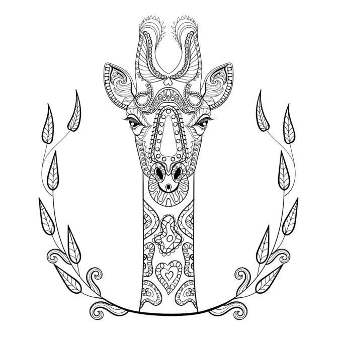 Download Adult Giraffe Coloring Pages at GetColorings.com | Free ...
