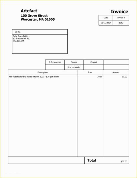  free editable invoice template pdf of fillable invoice template word