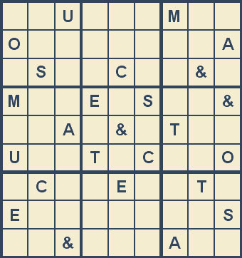 Mystery Godoku Puzzle for November 12, 2007