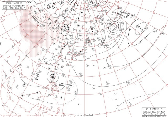 デジタル台風 100年天気図データベース 過去の天気図アーカイブと日本の気象観測の歴史