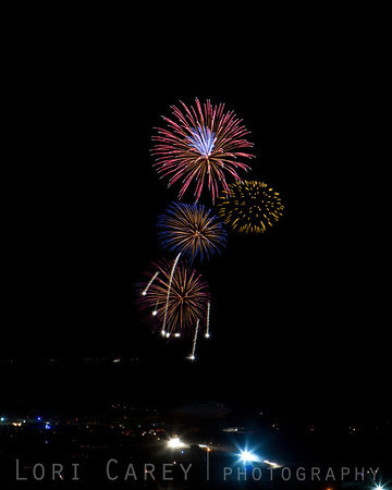 Fireworks over Ocotillo Wells for the 50th anniversary of Tierra del Sol's Desert Safari