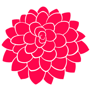 ダリアの花4 花 植物イラスト Flode Illustration フロデイラスト