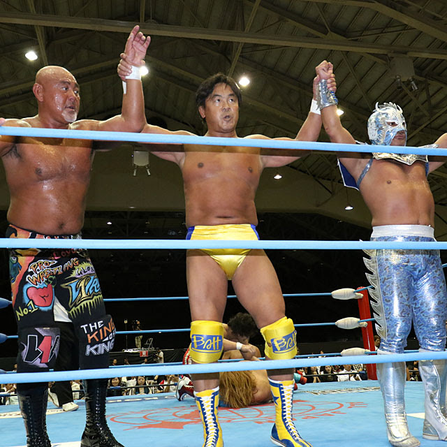 9 8 全日本 1年8ヵ月ぶり参戦 武藤が馳に刺激 豪華トリオで秋山組に快勝 プロレス格闘技dx