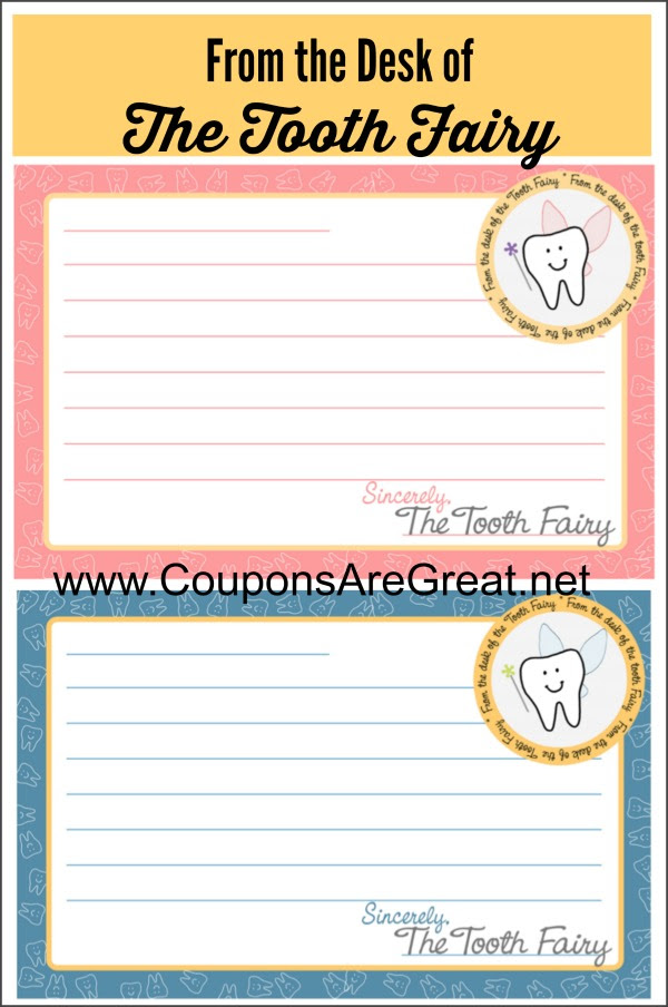 Tooth Fairy Traditions Free Printable Tooth Fairy Letterhead for You to Use!