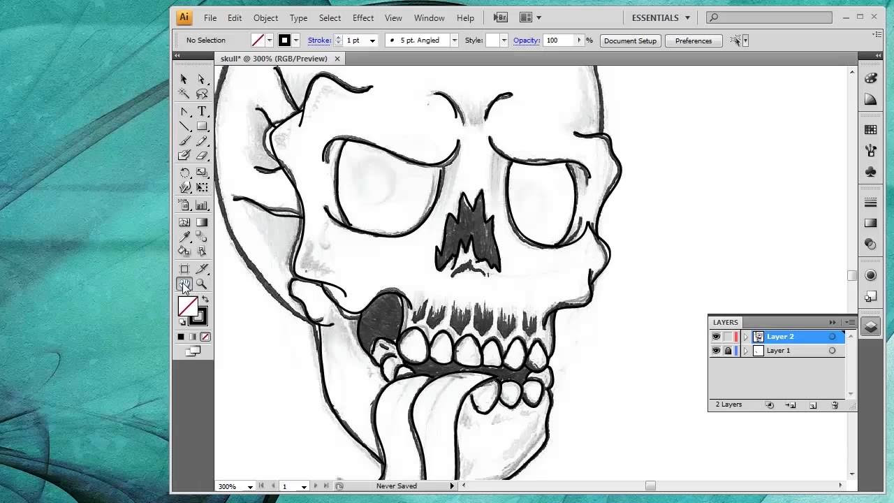 Download How to convert a drawing into vector art inside Adobe Illustrator - YouTube