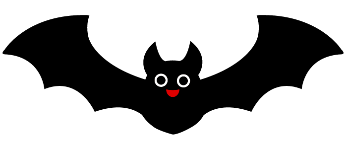 ハロウィン コウモリ ふでこや 無料イラスト