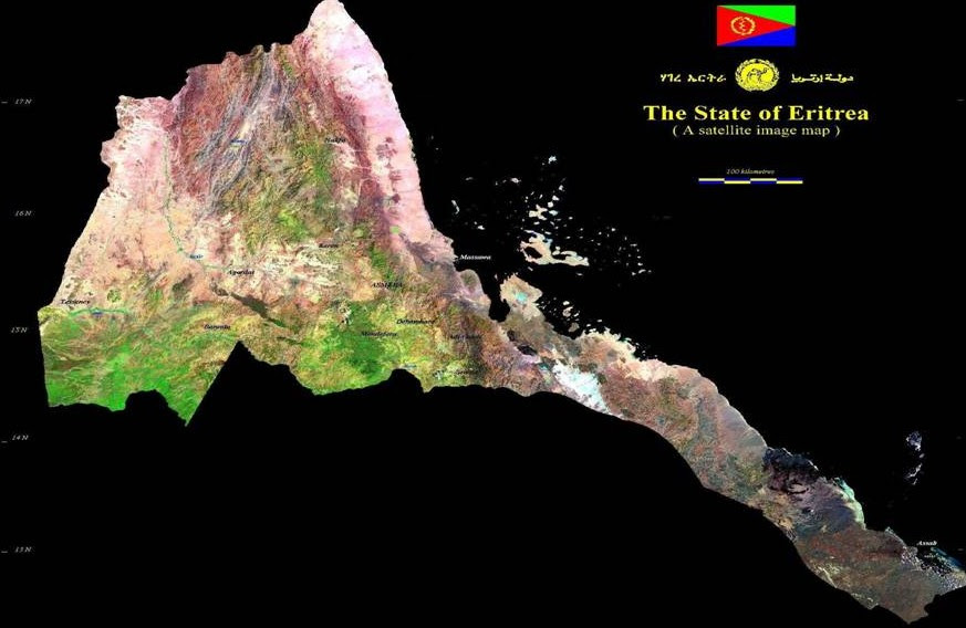 map of eritrea