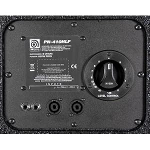 Ampeg Pro Neo PN-410HLF Bass Amp Cab, 4x10-inch speaker cabinet, neodymium loaded, 850W RMS
