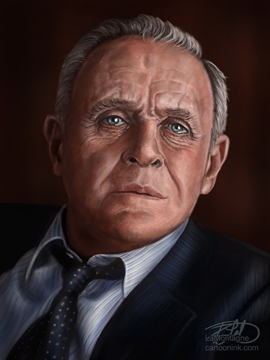 Anthony Hopkins - Portrait - LaMontagne Art