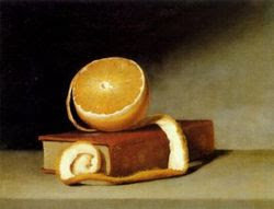 Raphaelle Peale (American artist, 1774-1825) Orange And A Book