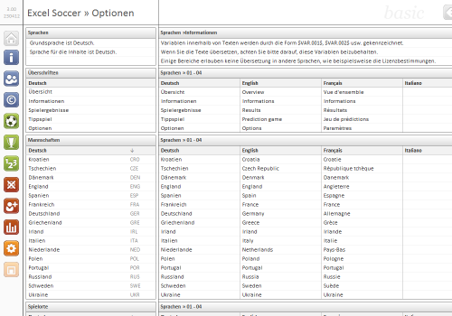 Excel Soccer 2012 zur Fußball-Europameisterschaft 2012 ...