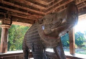 Sculpture of Vahara, the boar incarnation of Vishnu.