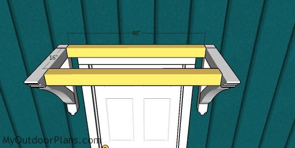 Door Canopy Plans | MyOutdoorPlans | Free Woodworking ...